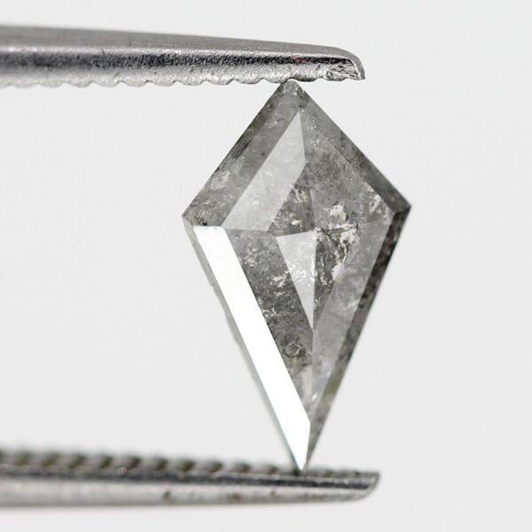 0.52 Ct Rose Cut Galaxy Salt and Pepper Diamond - Image 5