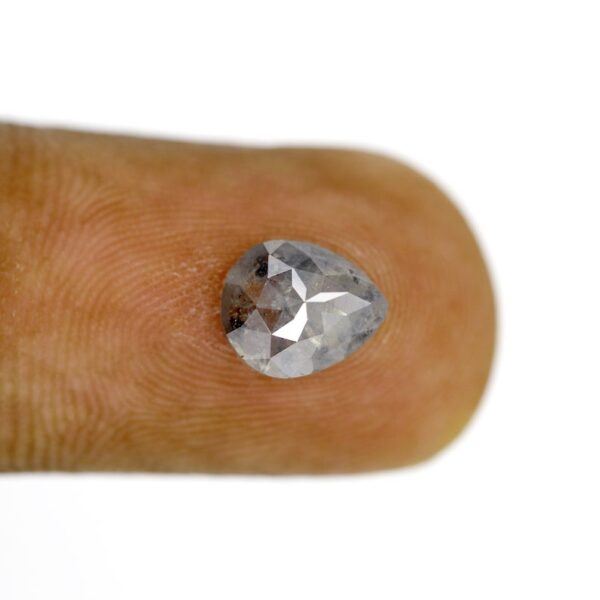 1.32 Ct Natural Salt and Pepper Pear shape Diamond - Image 6