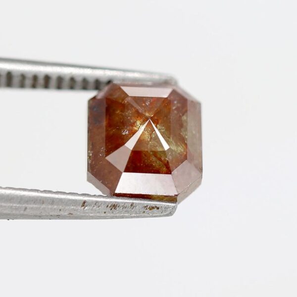 1.41 Ct Natural Salt and Pepper Emerald shape Diamond - Image 3