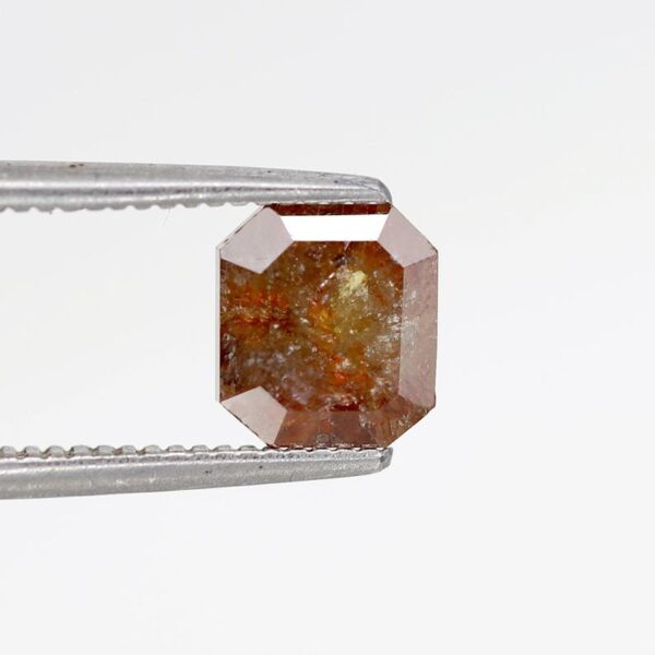 1.41 Ct Natural Salt and Pepper Emerald shape Diamond - Image 5
