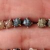 5.5mm Yellow Raw Diamond Sterling Silver Studs (Earrings) - Image 6