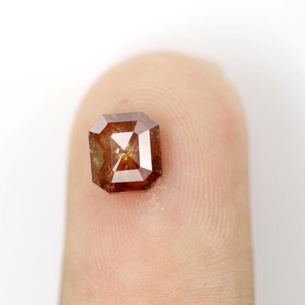 1.41 Ct Natural Salt and Pepper Emerald shape Diamond - Image 6