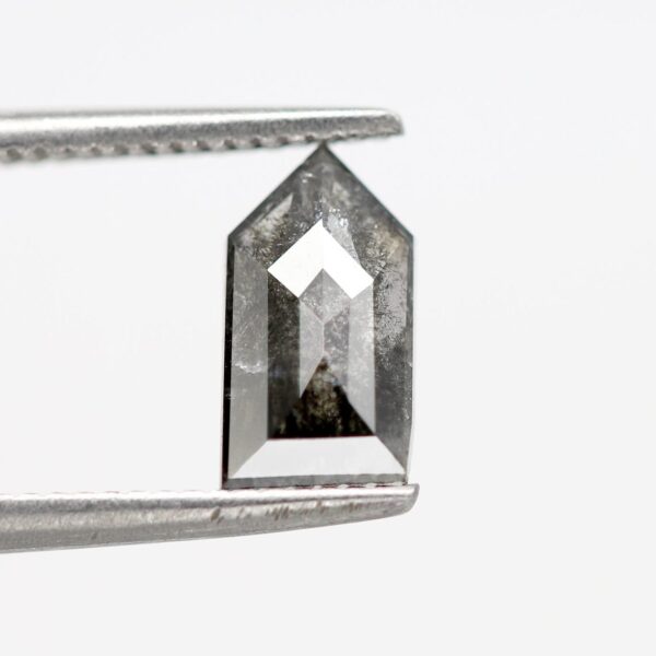 0.88 Ct Natural Salt and Pepper Bullet cut (geometric shape) shape Diamond