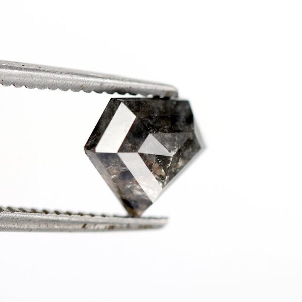 1.42 Ct Natural Salt and Pepper Pentagon Shield shape Diamond - Image 4