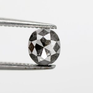 1.23 Ct Natural Salt and Pepper Hexagon shape Diamond
