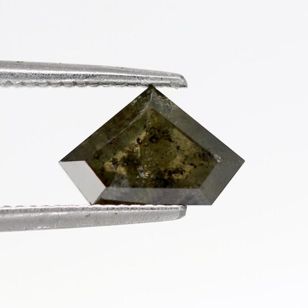 1.44 Ct Natural Salt and Pepper Pentagon (shield) shape Diamond - Image 5