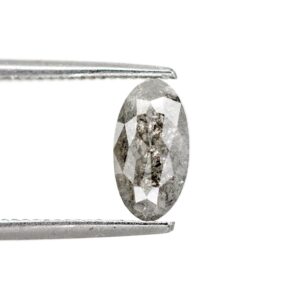 0.70 Ct Natural Salt and Pepper Oval shape Diamond