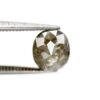 1.47 Ct Natural Salt and Pepper Oval shape Diamond - Image 2