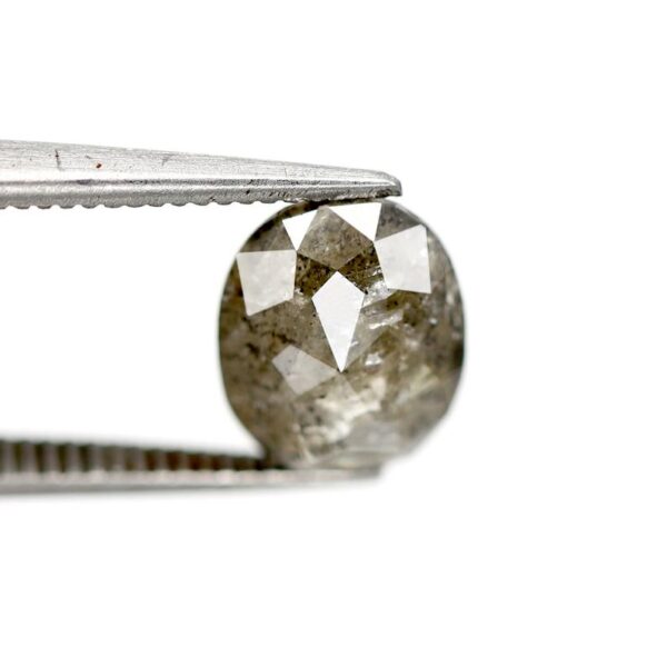 1.47 Ct Natural Salt and Pepper Oval shape Diamond - Image 2