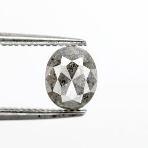 0.72 Ct Natural Salt and Pepper Oval shape Diamond