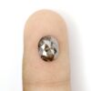 1.47 Ct Natural Salt and Pepper Oval shape Diamond - Image 6