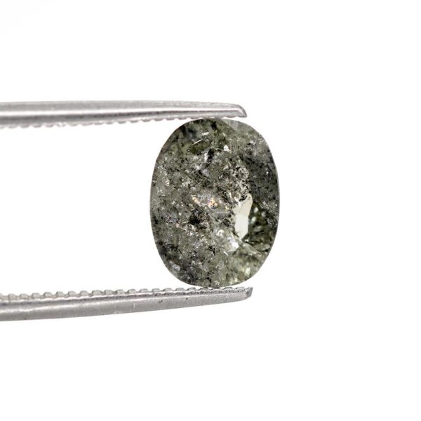 1.53 Ct Natural Salt and Pepper Oval shape Diamond - Image 5