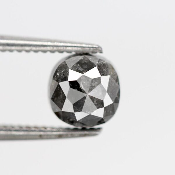 1.33 Ct Natural Salt and Pepper Square shape Diamond
