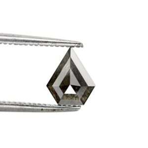 0.68 Ct Natural Salt and Pepper Kite shape Diamond