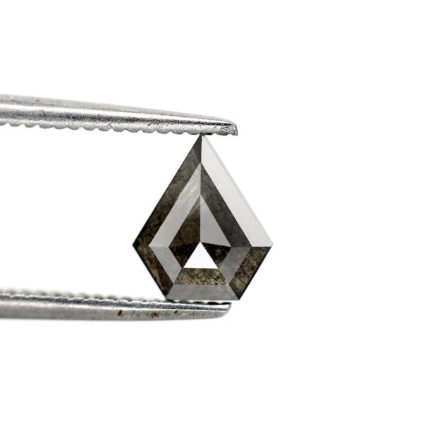 0.68 Ct Natural Salt and Pepper Kite shape Diamond
