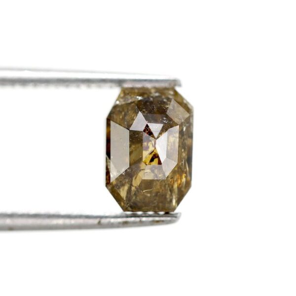 1.62 Ct Natural Salt and Pepper Emerald shape Diamond - Image 2