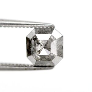 1.16 Ct Natural Salt and Pepper Emerald shape Diamond