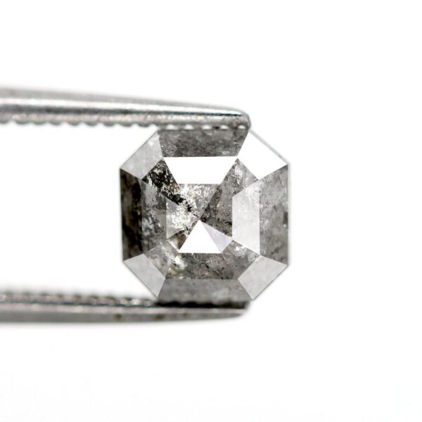 1.16 Ct Natural Salt and Pepper Emerald shape Diamond