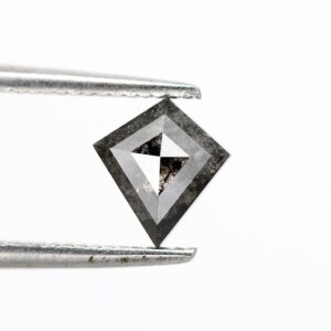 0.75 Ct Natural Salt and Pepper Kite shape Diamond