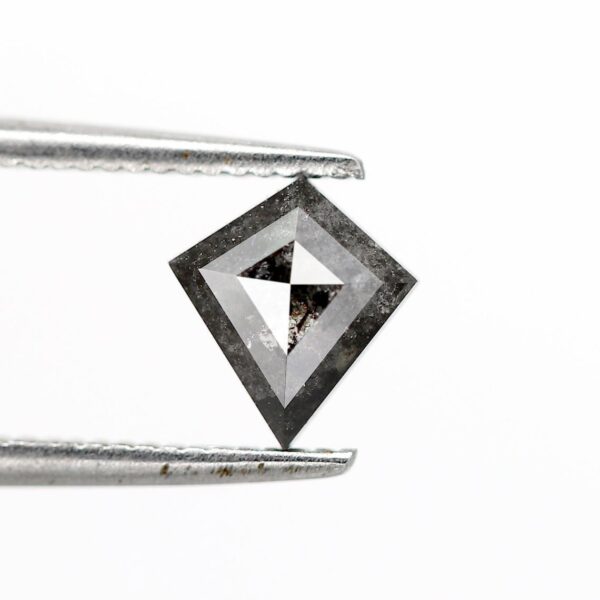 0.75 Ct Natural Salt and Pepper Kite shape Diamond
