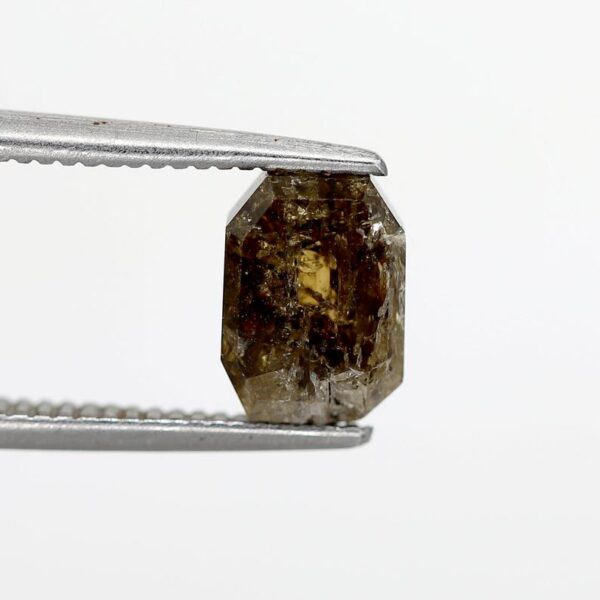 1.62 Ct Natural Salt and Pepper Emerald shape Diamond - Image 4