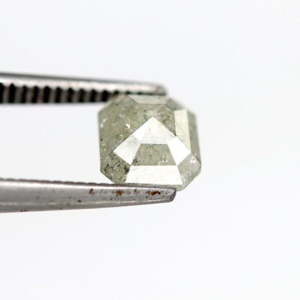 0.78 Ct Natural Salt and Pepper Emerald shape Diamond - Image 3
