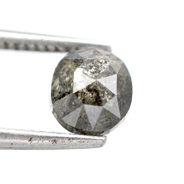 0.87 Ct Natural Salt and Pepper Oval shape Diamond - Image 3