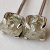 4mm Grey White Raw Diamond Sterling Silver Studs (Earrings) - Image 3