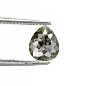 0.76 Ct Natural Salt and Pepper Pear shape Diamond