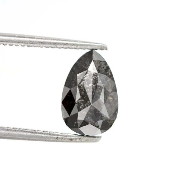 1.42 Ct Natural Salt and Pepper Pear shape Diamond