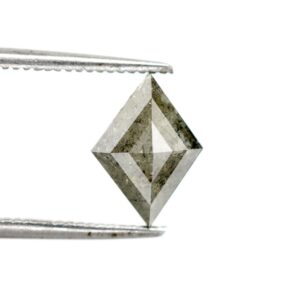 1.23 Ct Natural Salt and Pepper Kite shape Diamond