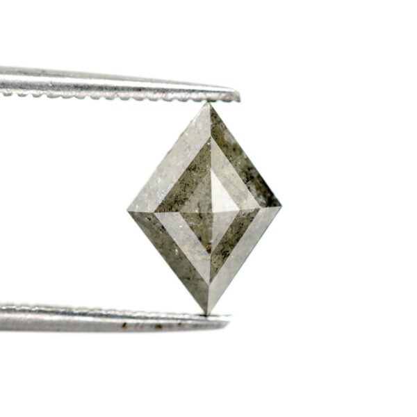 1.23 Ct Natural Salt and Pepper Kite shape Diamond