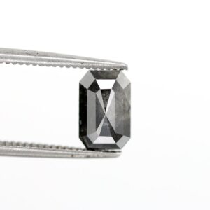 1.07 Ct Natural Salt and Pepper Emerald shape Diamond
