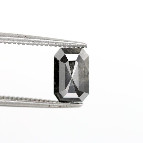 1.07 Ct Natural Salt and Pepper Emerald shape Diamond