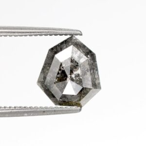 1.53 Ct Natural Salt and Pepper Shield shape Diamond