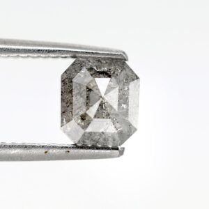 0.56 Ct Natural Salt and Pepper Emerald shape Diamond