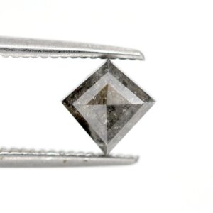 0.81 Ct Natural Salt and Pepper Kite shape Diamond