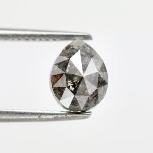 1.07 Ct Natural Salt and Pepper Pear shape Diamond