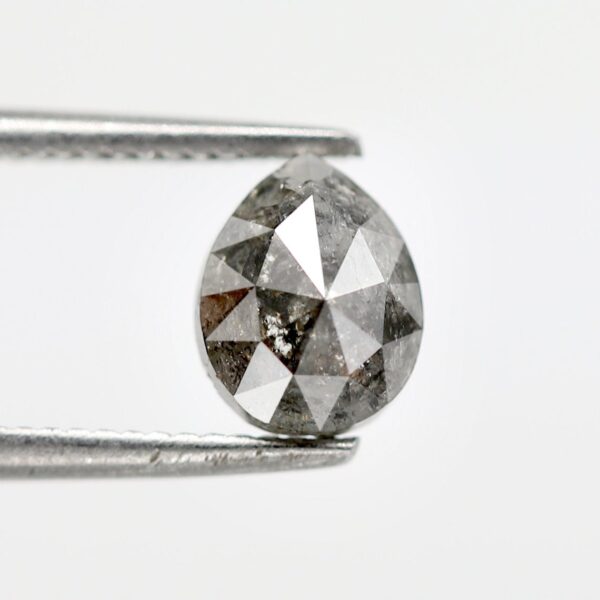 1.07 Ct Natural Salt and Pepper Pear shape Diamond