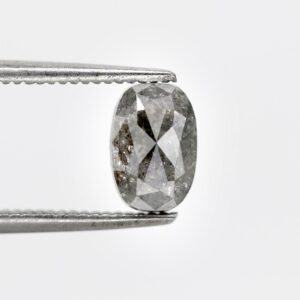 1.06 Ct Natural Salt and Pepper Oval shape Diamond