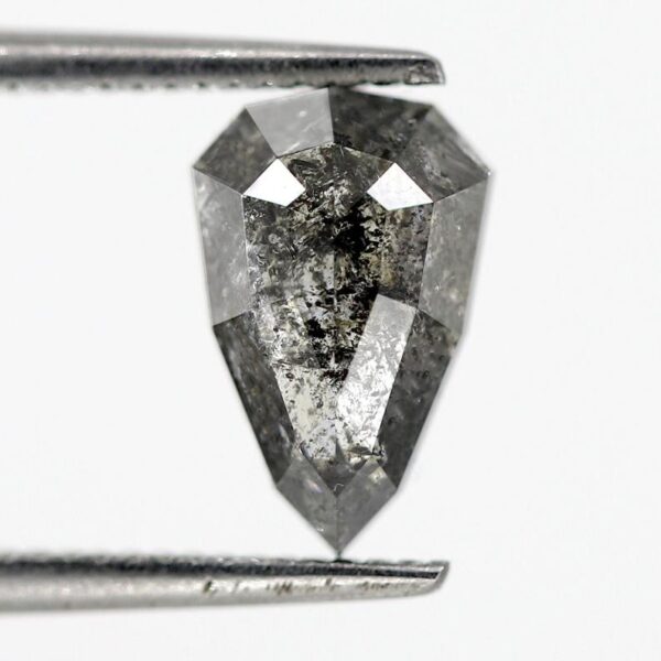 1.48 Ct Geometric Cut Salt and Pepper Diamond
