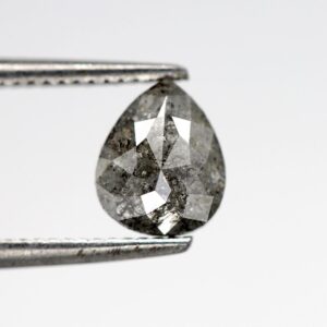 0.49 Ct Natural Salt and Pepper Pear Shape Diamond
