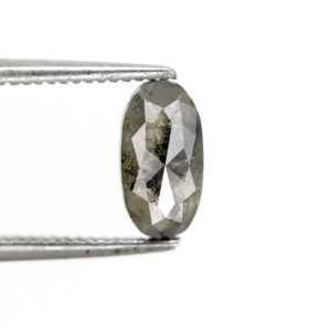 0.98 Ct Natural Salt and Pepper Pear Shape Diamond