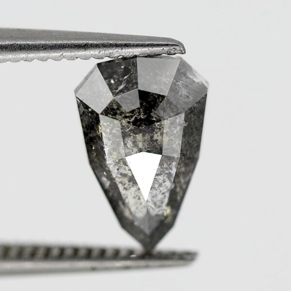 1.48 Ct Geometric Cut Salt and Pepper Diamond - Image 3