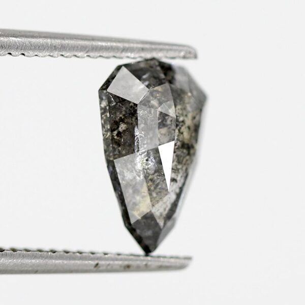 1.48 Ct Geometric Cut Salt and Pepper Diamond - Image 4