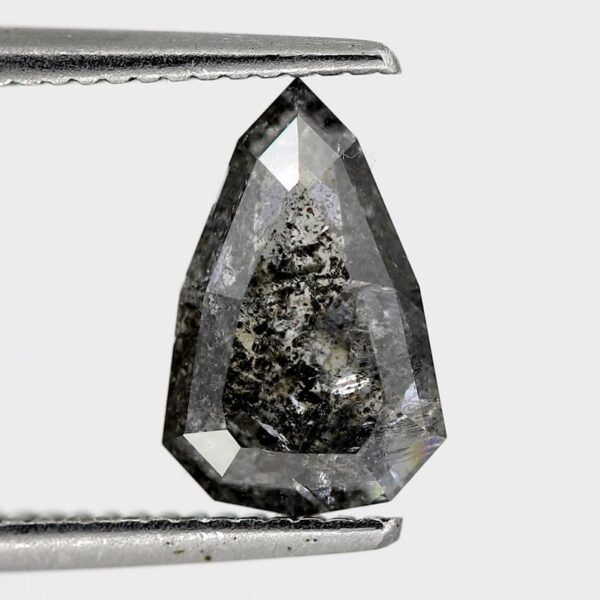 1.48 Ct Geometric Cut Salt and Pepper Diamond - Image 5
