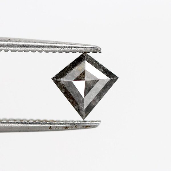 0.60 Ct Natural Salt and Pepper Kite Shape Diamond