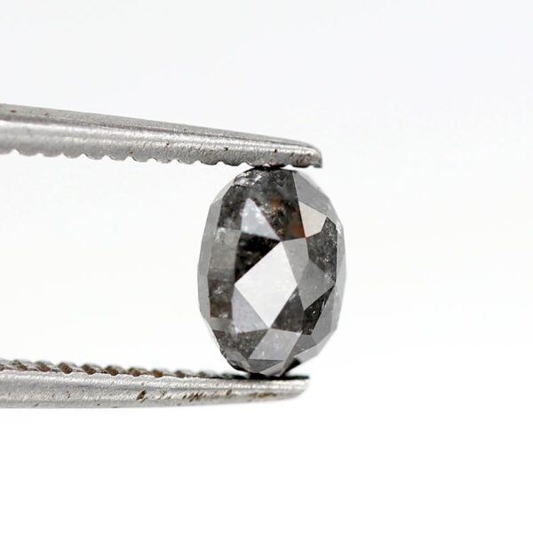 0.91 ct Natural Salt and Pepper oval Shape Diamond - Image 4