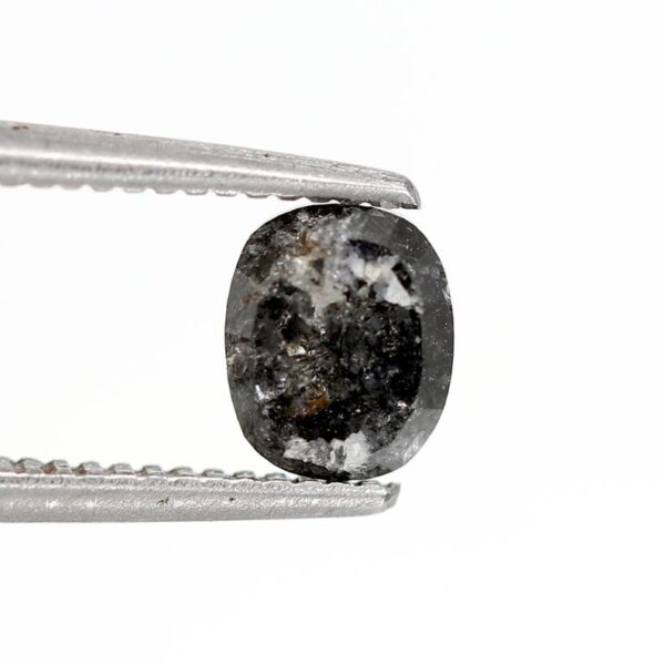 0.91 ct Natural Salt and Pepper oval Shape Diamond - Image 5