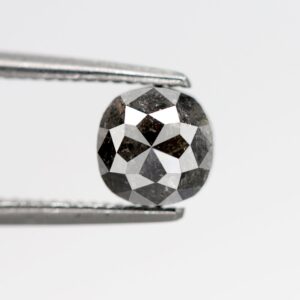 1.01 Ct Natural Salt and Pepper Square Shape Diamond